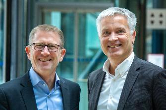 
Rolf Erfurt, Geschäftsführer Kaufmännisches und Digitales, und Mark Erichsen, Vorsitzender der Geschäftsführung von Toll Collect