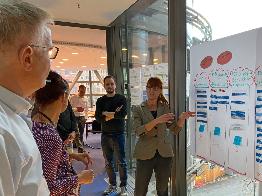 
Teammeeting in offener, agiler Atmosphäre